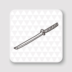 Japanese knife doodle
