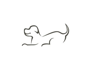 Fototapeta premium Dog logo 