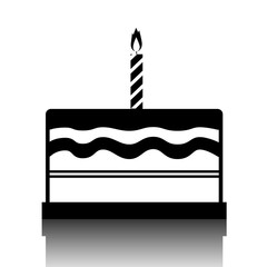 Birthday cake icon