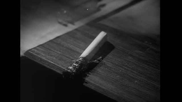 Time lapse shot of cigarette burning to ash 