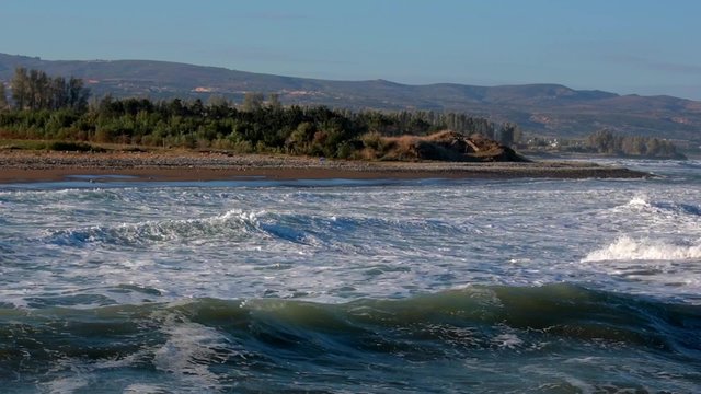 Storm waves in Cyprus