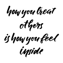 Hand drawn vector lettering. Motivating modern calligraphy 