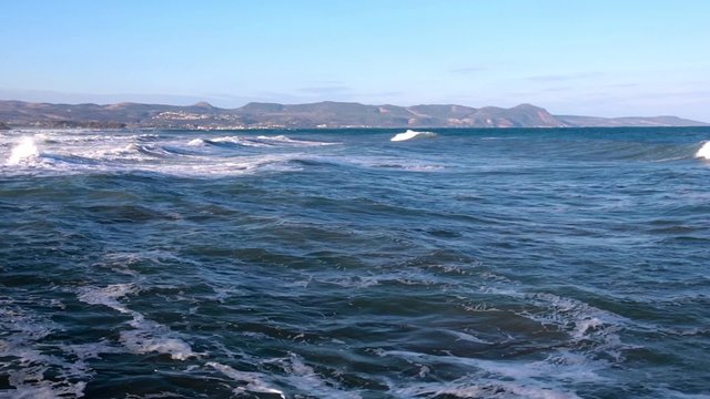 Storm waves in Cyprus