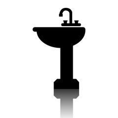 Fototapeta premium Bathroom sink icon