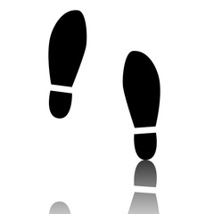 Imprint soles shoes icon