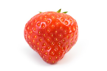 Red Fresh Strawberry Isolated On White Background