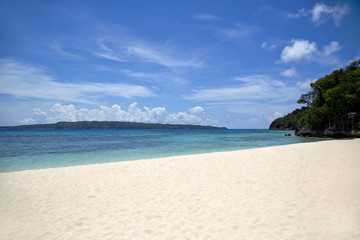Fototapeta na wymiar Tropical beach scene, Boracay island, Philippines