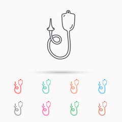 Enema icon. Medical clyster sign.