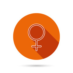 Female icon. Women sex sign.