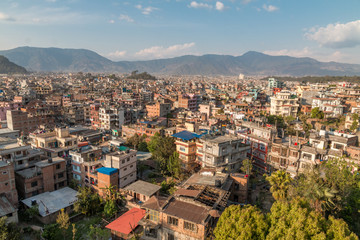 Fototapeta premium Über den Dächern von Kathmandu