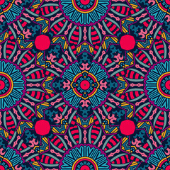 Festive Colorful geometric seamless pattern