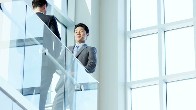 handshake business multi ethnic male female property real estate team meeting 