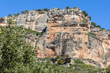 Fototapeta na wymiar Rocky landscape around Siurana, Spain
