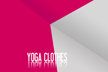 Yoga Clothes - Copy space - Illustration Background - Text Graphic - Modern Design
