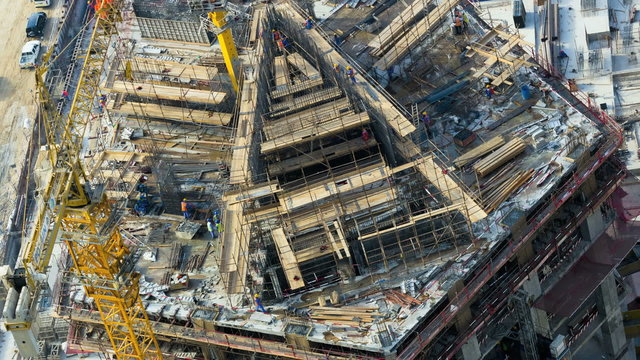time lapse real estate business building construction Dubai UAE investment city