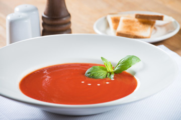 tomato soup for menu