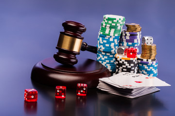 law and gambling money