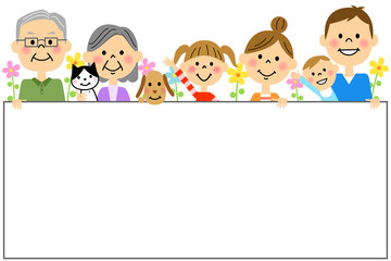 三世代家族　パネル三世代家族　パネ