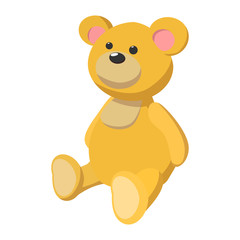 Brown bear cartoon icon
