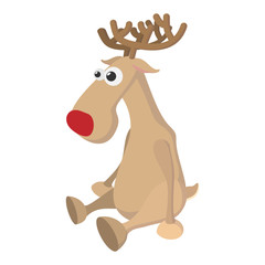 Deer cartoon icon
