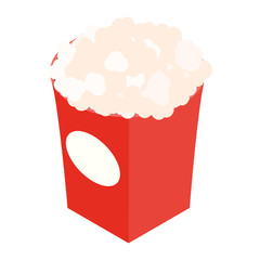 Popcorn isometric 3d icon