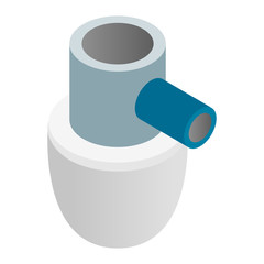 Siphon sink isometric 3d icon