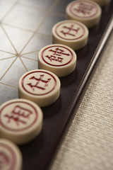 Obraz na płótnie Canvas Image Of Chinese Checkers Game Pieces , 