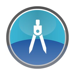 Compas dans un bouton