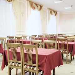 Interior of a restaurant