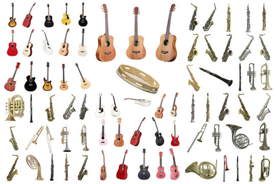 The image of musical instruments