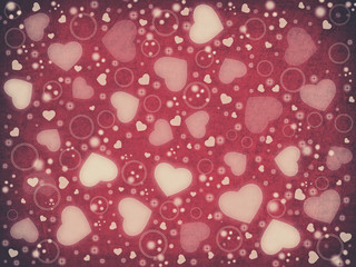 Fototapeta premium Valentine's day background - retro style