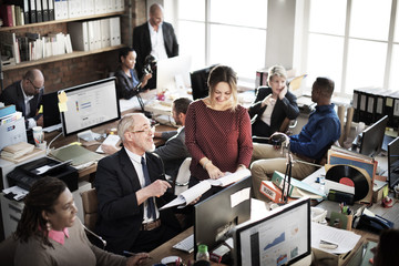 Business Team Working Office Worker Concept