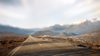 Landscape Contry Road Travel Destination Rural Concept