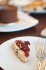 scones with cream and strawberry jam