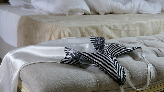 Woman throws erotic nightdress