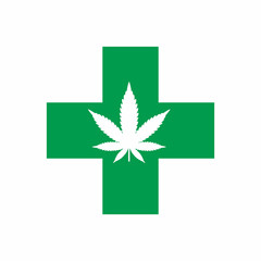 Marijuana Leaf Logo Icon