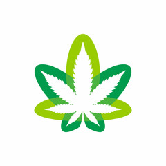 Marijuana Leaf Logo Icon