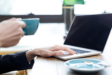 people relaxing in cafe