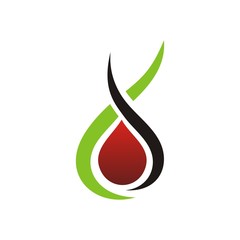 supplement blood booster logo template