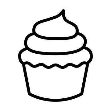 Cupcake Outline Images – Browse 24,234 Stock Photos, Vectors, and Video |  Adobe Stock