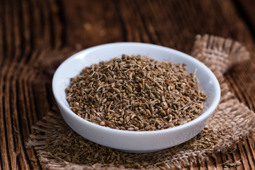 Heap of dried Anise Seeds