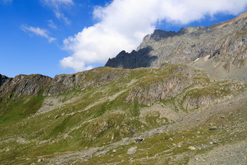 Fototapeta premium Mountain Säulkopf in Hohe Tauern Alps, Austria