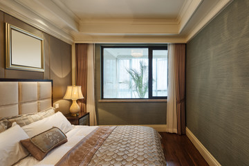 interior of modern bedroom