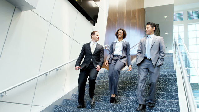 business multi ethnic male female property real estate consultant team meeting 
