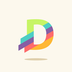 Letter D logo icon design template elements - obrazy, fototapety, plakaty