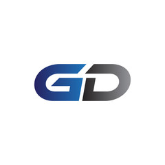 Simple Modern letters Initial Logo gd