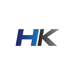 Simple Modern letters Initial Logo hk
