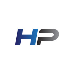 Obraz premium Simple Modern letters Initial Logo hp