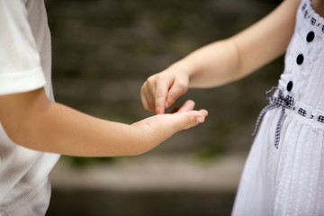 Children playing a traditional game