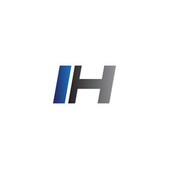 Simple Modern letters Initial Logo ih